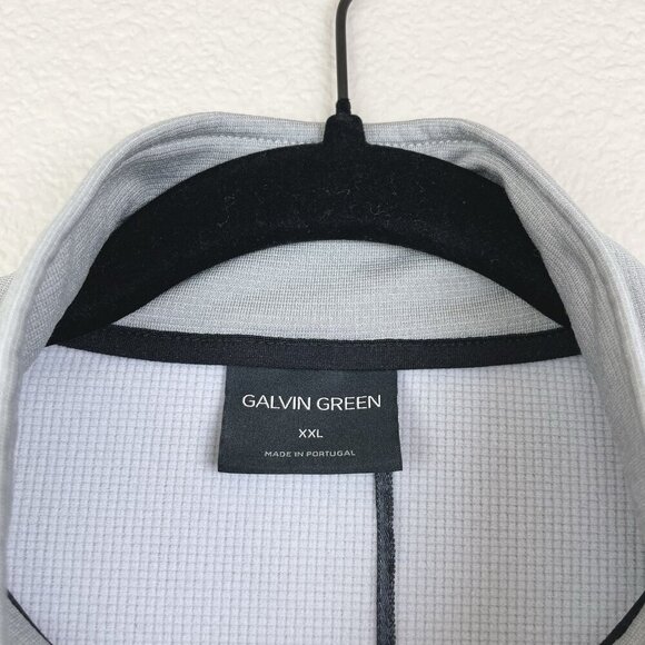 Galvin Green Men's XXL Insula Lite Grey Quarter Zip Long Sleeve Top Turtleneck - Picture 3 of 15